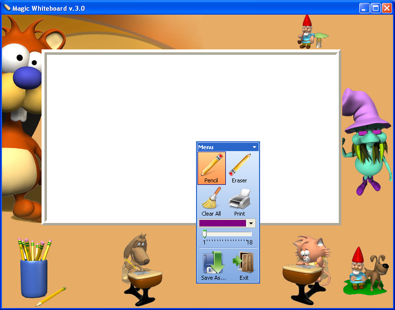 Click to view Magic Whiteboard 3.4 screenshot
