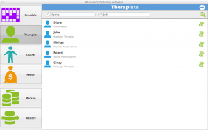 Massage Scheduling Software for Mac - Therapists